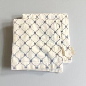 NINA HOME 2 x Embroidered Cotton Euro Shams 29 x 29 NINA CAMPBELL